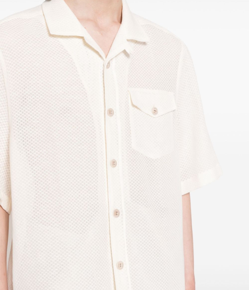 *FINAL SALE* Short Sleeve Shirt in Ivory