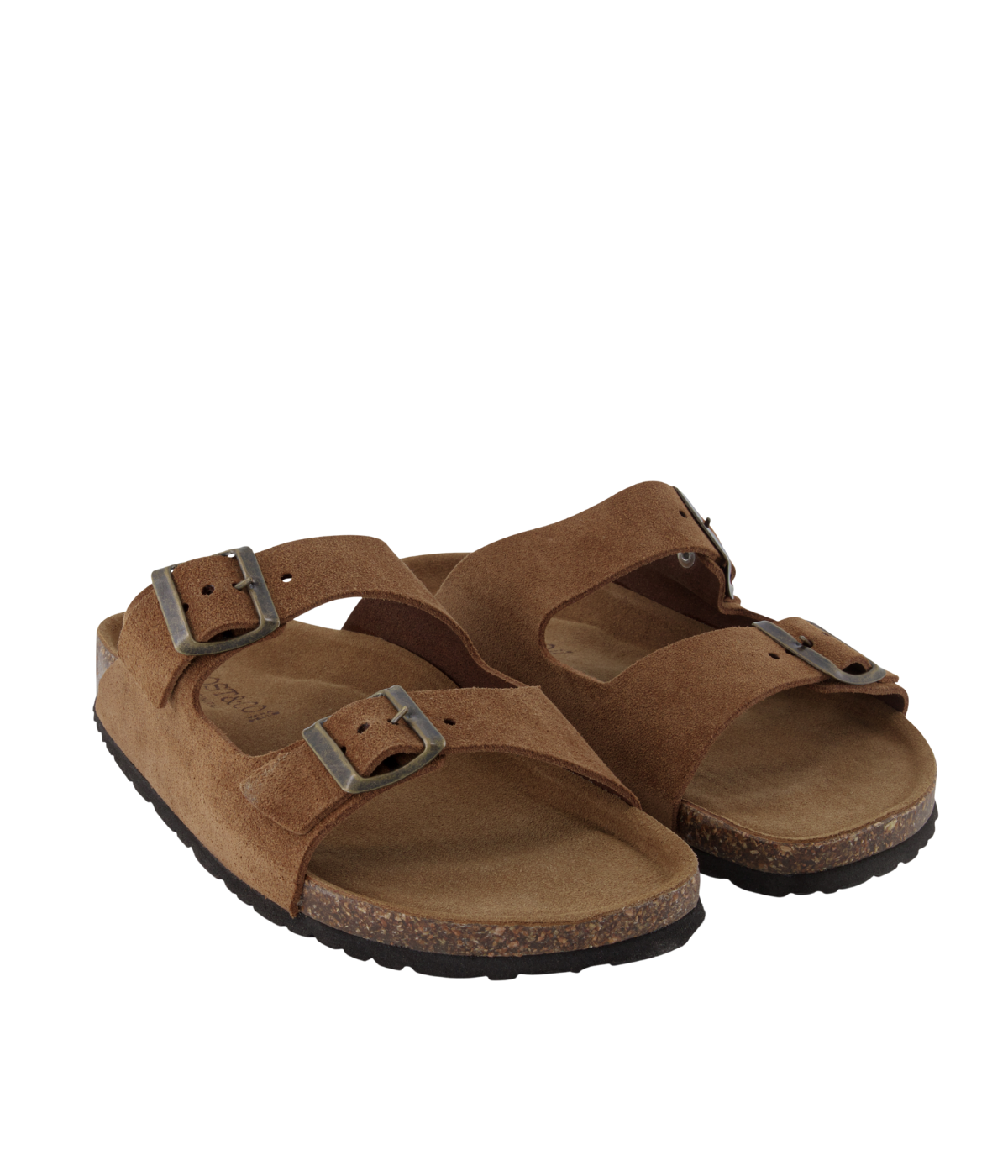 Suede Sandal in Nocciola