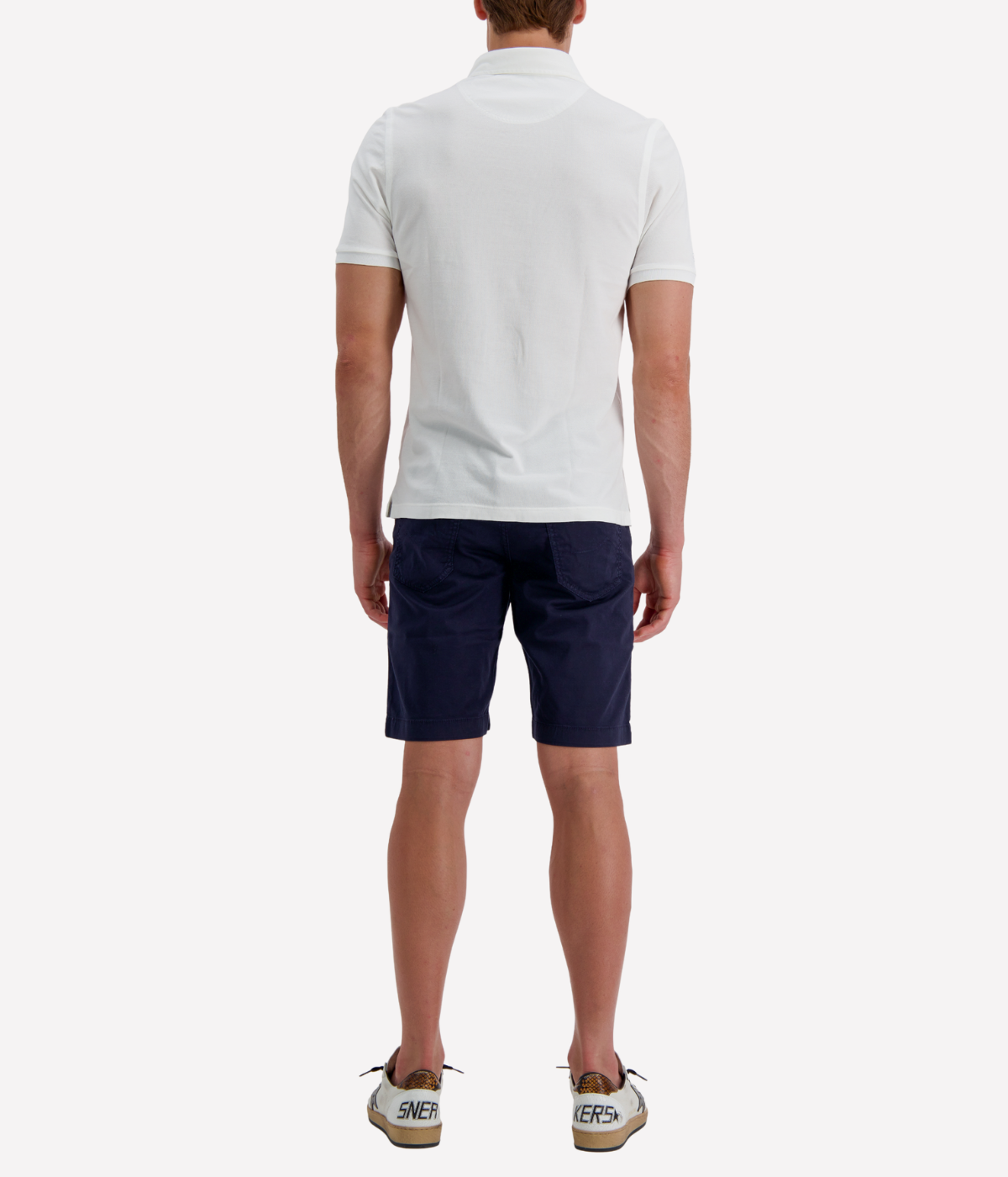 Short Sleeve Polo in Cream