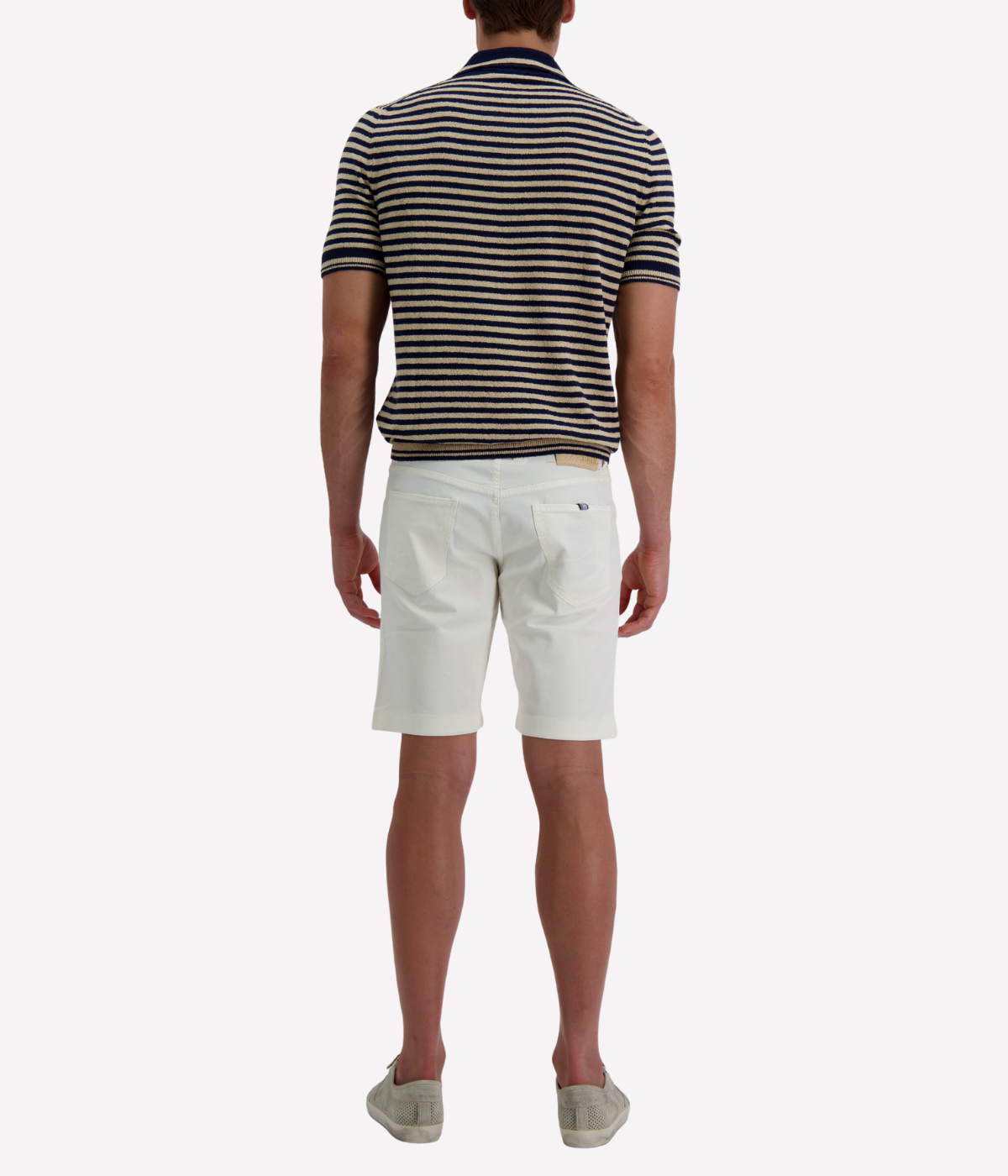 Boucle Tennis Short Sleeve Shirt in Stripe