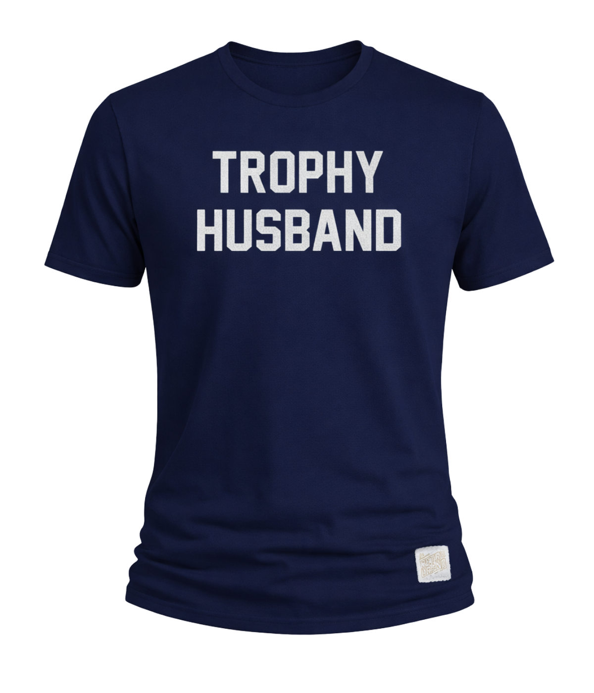 Trophy Husband Tee in Navy
