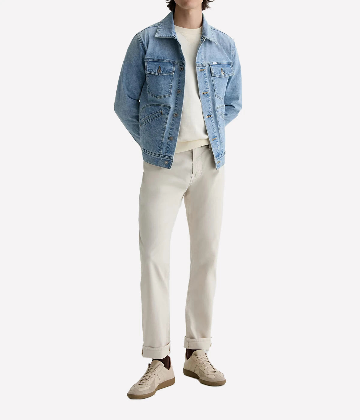 Blake Crew Sweatshirt In Ivory