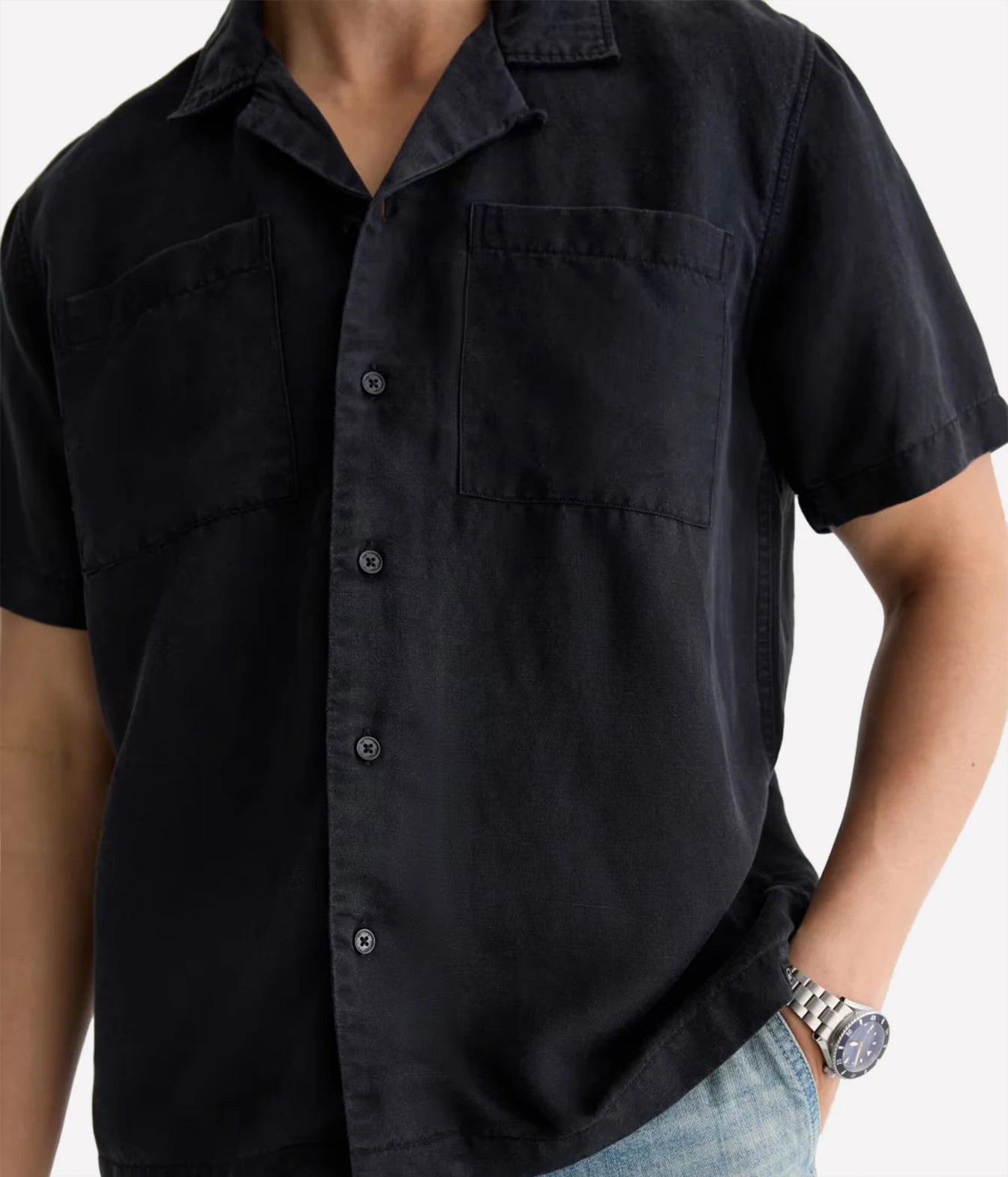 Marco Camp Shirt in True Black
