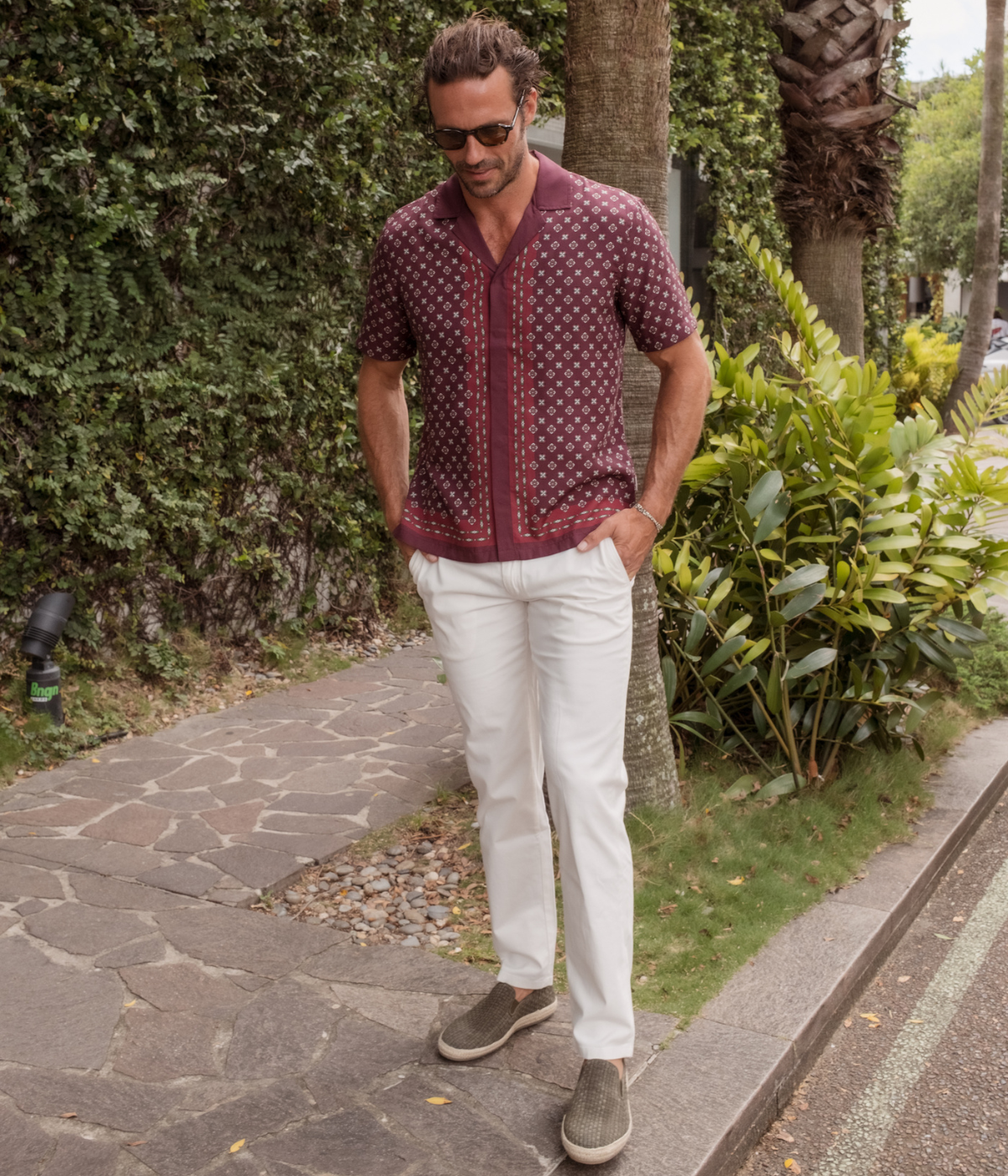 Fallon Stretch Cotton Pant in Sea Mist