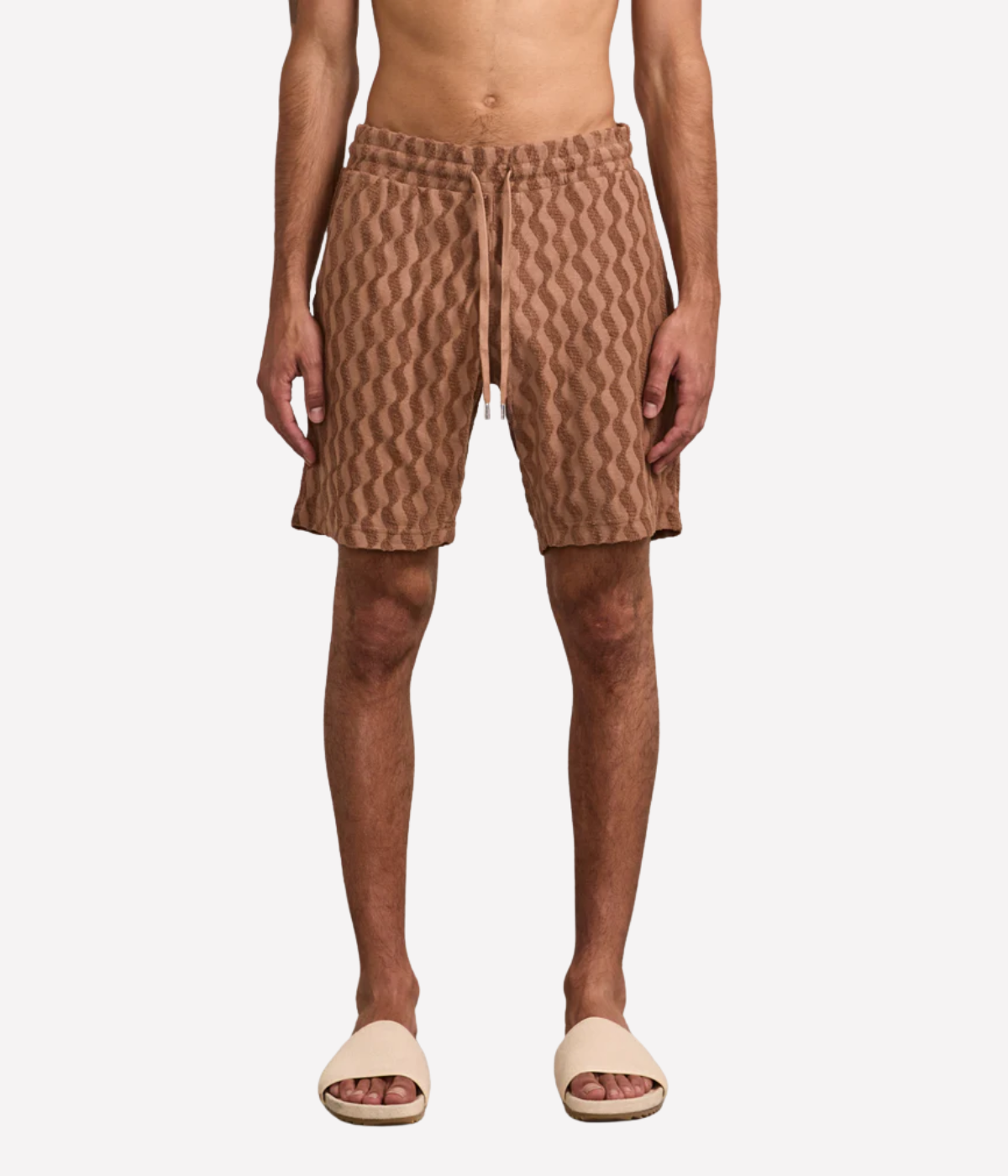 Augusto Listra Terry Shorts In Caramel