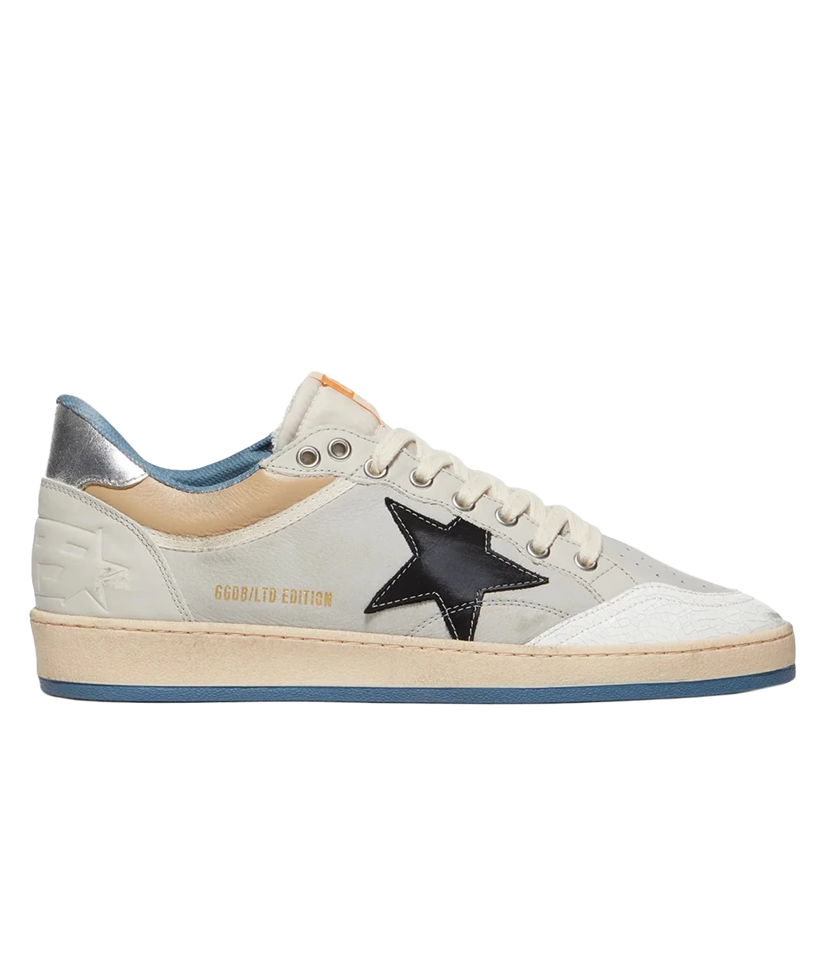 Ball Star Sneaker in Pearl Grey, White, Beige, Black & Silver