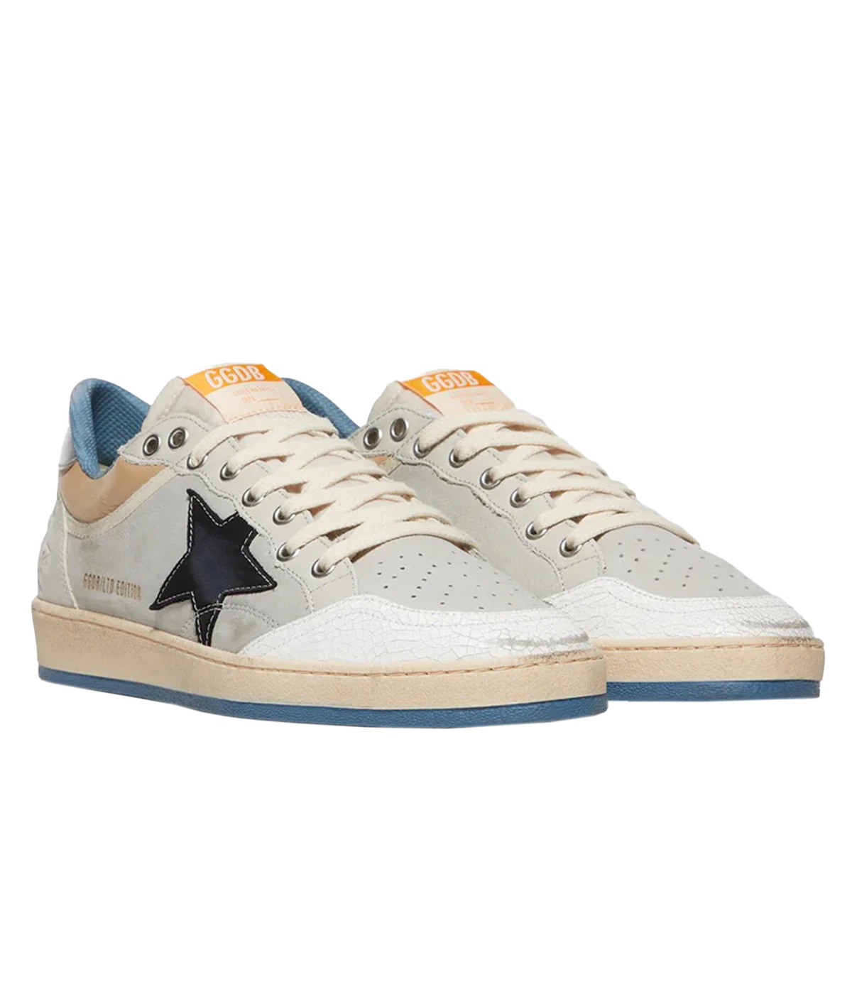 Ball Star Sneaker in Pearl Grey, White, Beige, Black & Silver