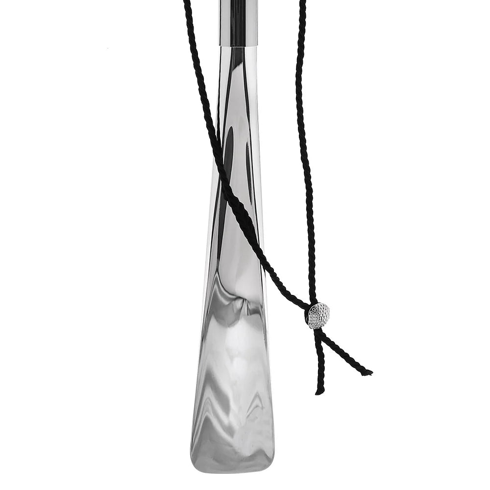 Luxury shoehorns crafted from 92.5% pure silver, featuring a sleek, molded handle covered in genuine silver for an elegant and authentic touch. Perfect for those who appreciate fine craftsmanship.