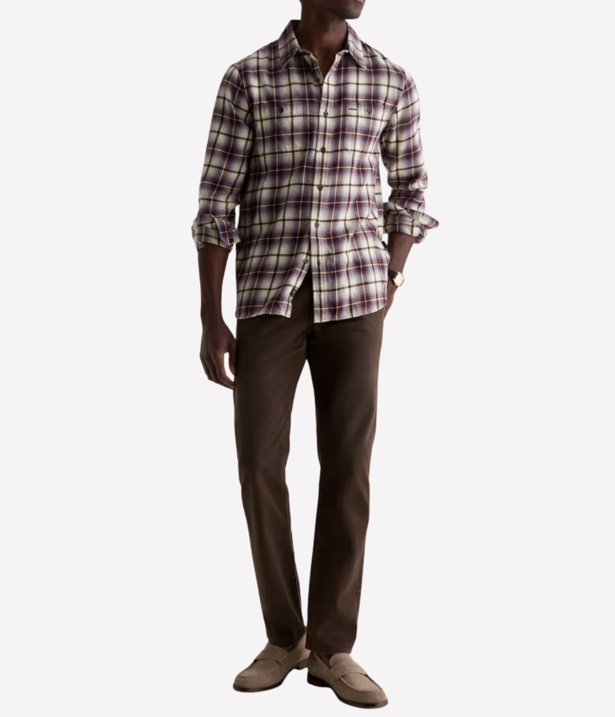 AG Jeans Tellis Jean in 7 Yrs Sulfur Oak Barrel – Front View Slim Fit Denim Jeans