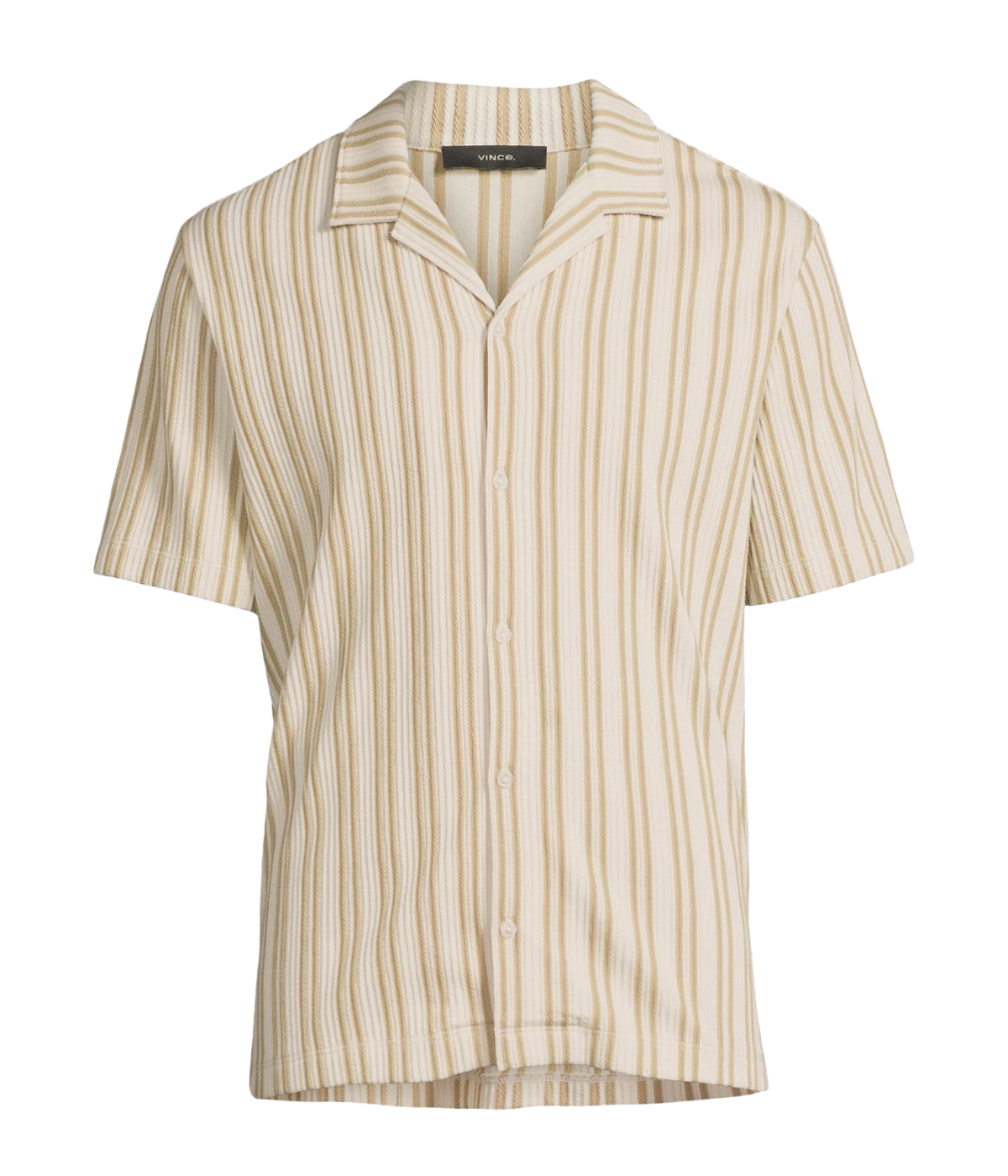 Jacquard Stripe Short Sleeve Button Down in Terrapin Combo