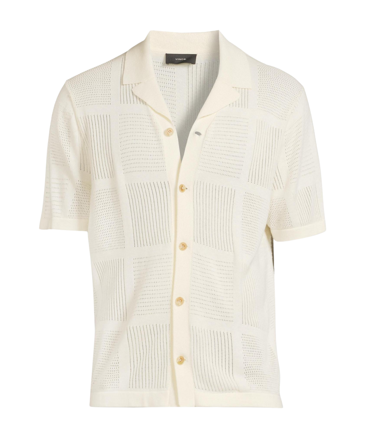 Patchwork Button Down in Classic Cream