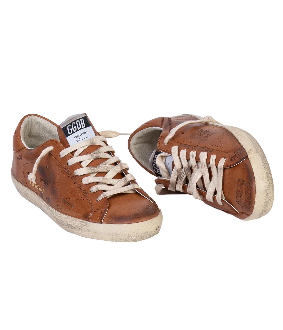 Super Star Sneaker in Brown Leather