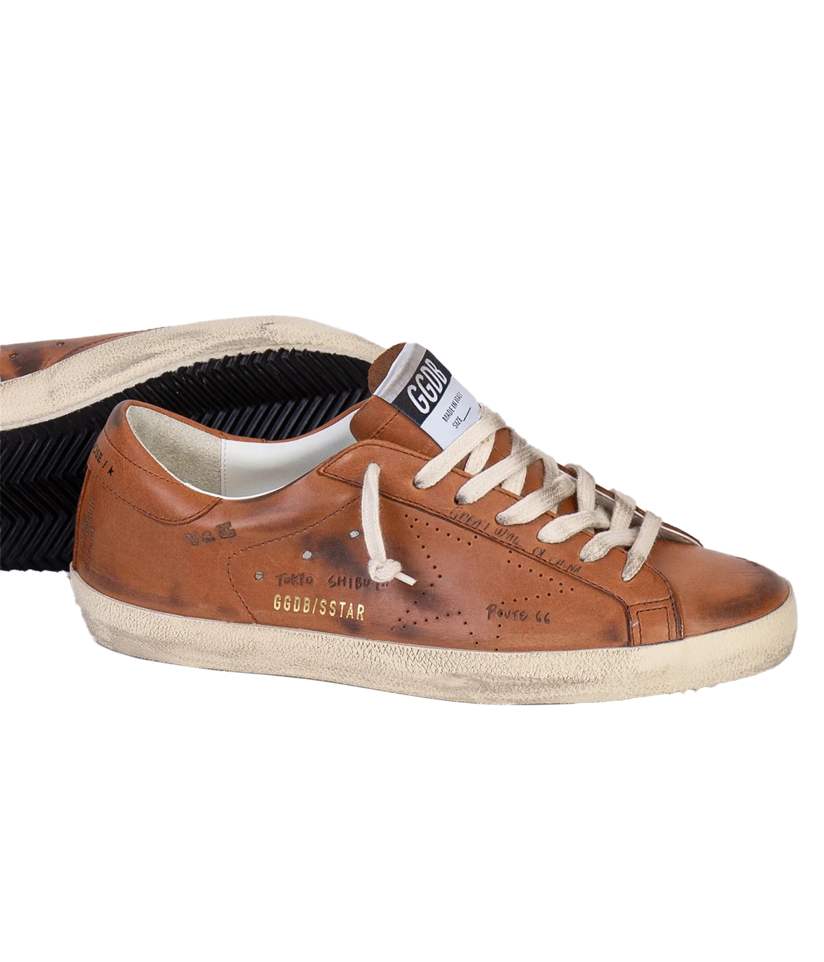 Super Star Sneaker in Brown Leather