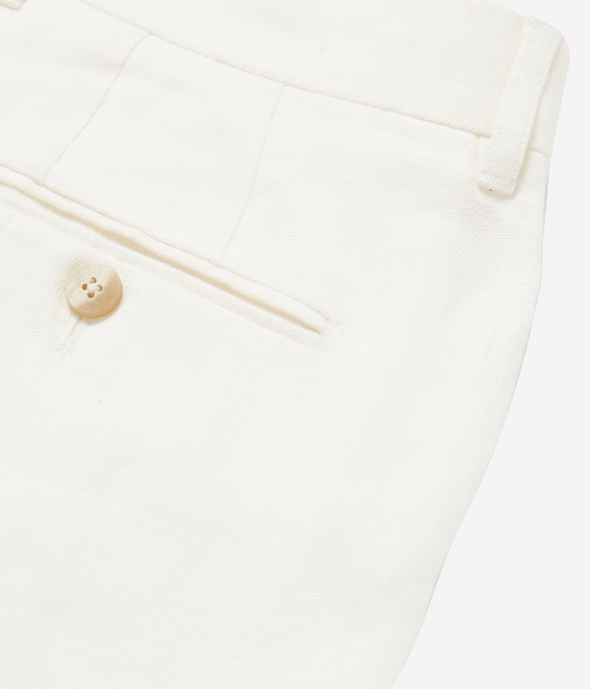 Affonso Tailored Linen Trousers in Ivory