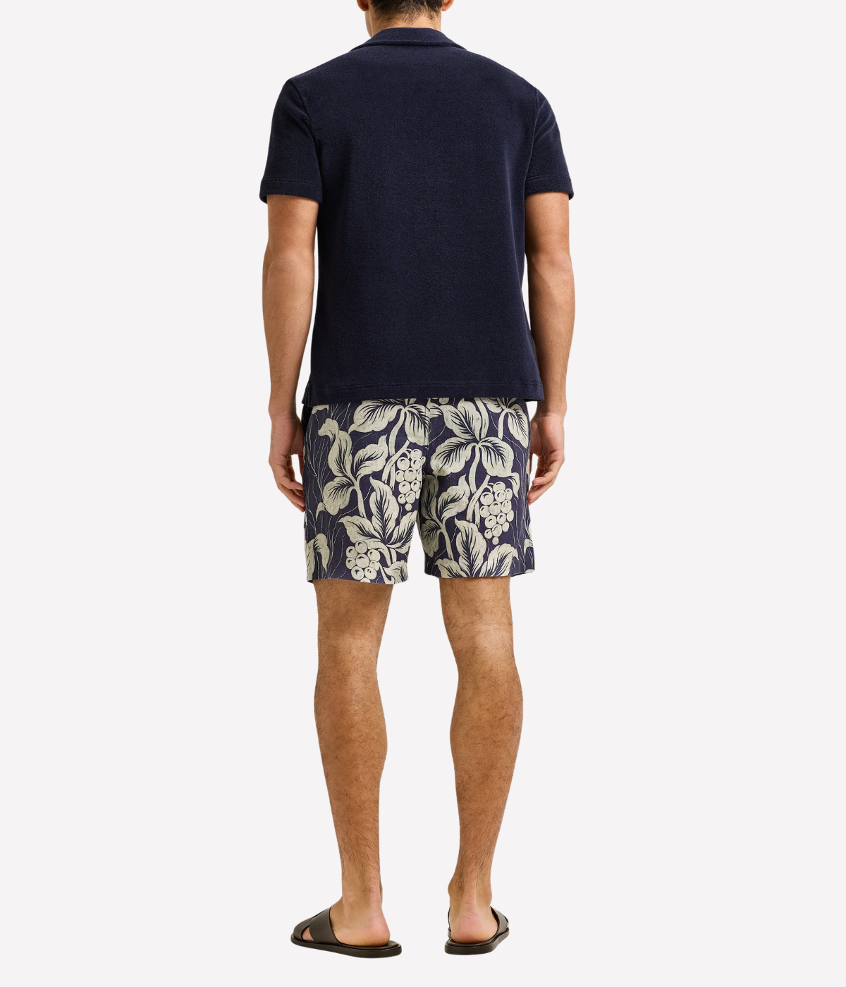 Alex Linen Short in Night Iris