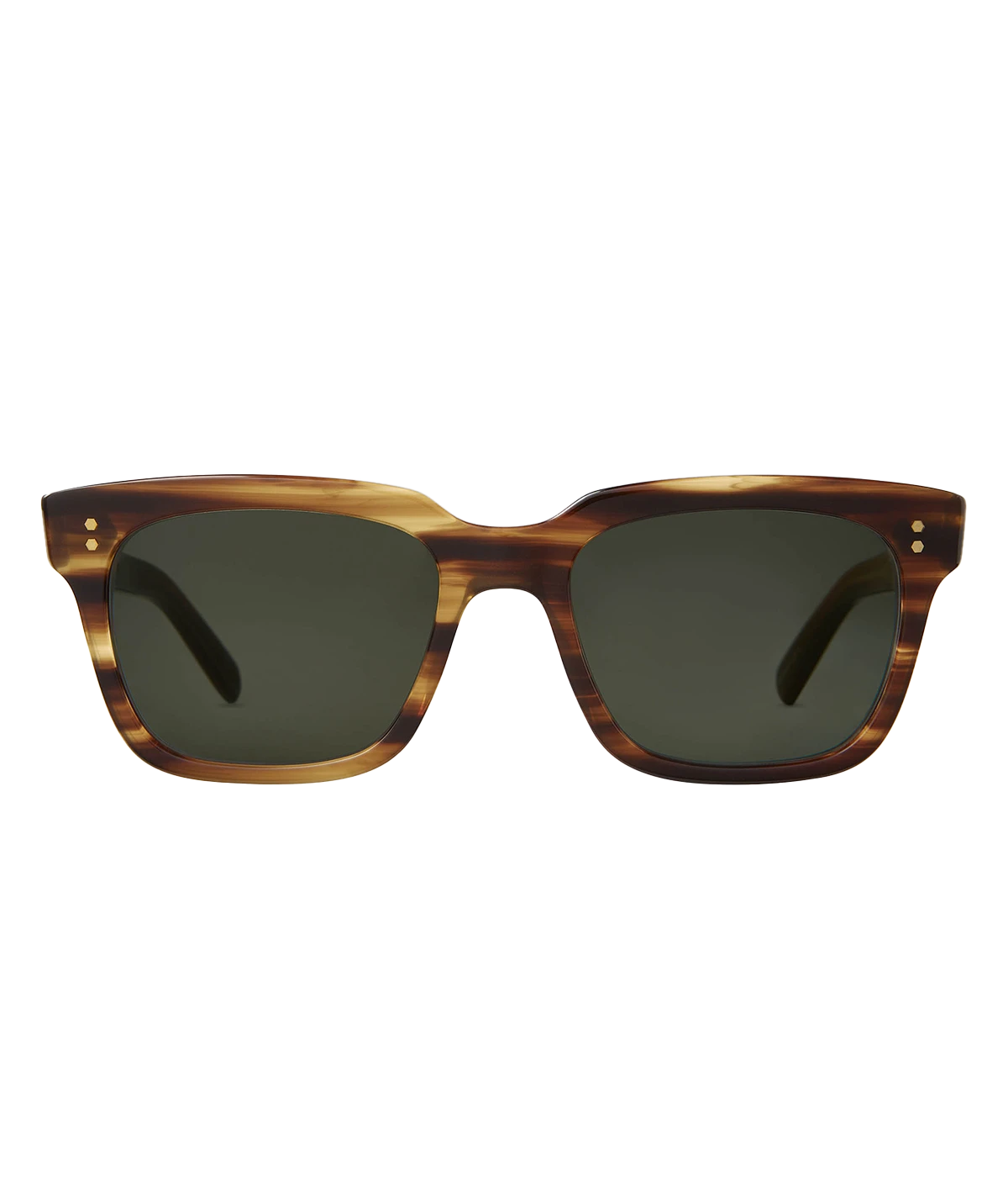 A modern take on a country club classic, the Arnie sunglasses by Mr Light feature a sleek acetate frame with titanium components and intricate filigree at the temples. Handcrafted in Japan with optical-quality CR39 lenses for superior clarity and UV protection.