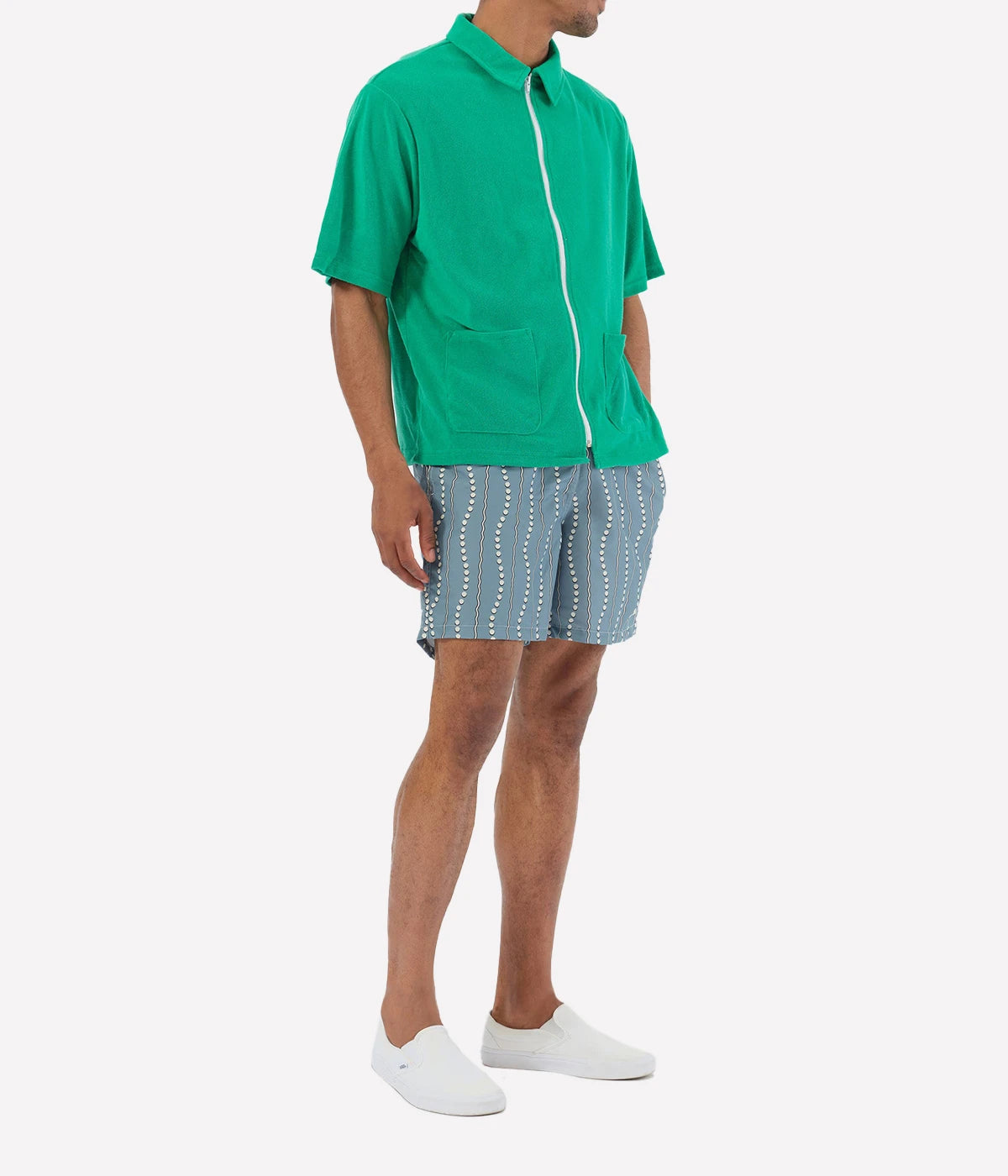 *FINAL SALE* Ash Tidal Current Swim Trunk in Grey