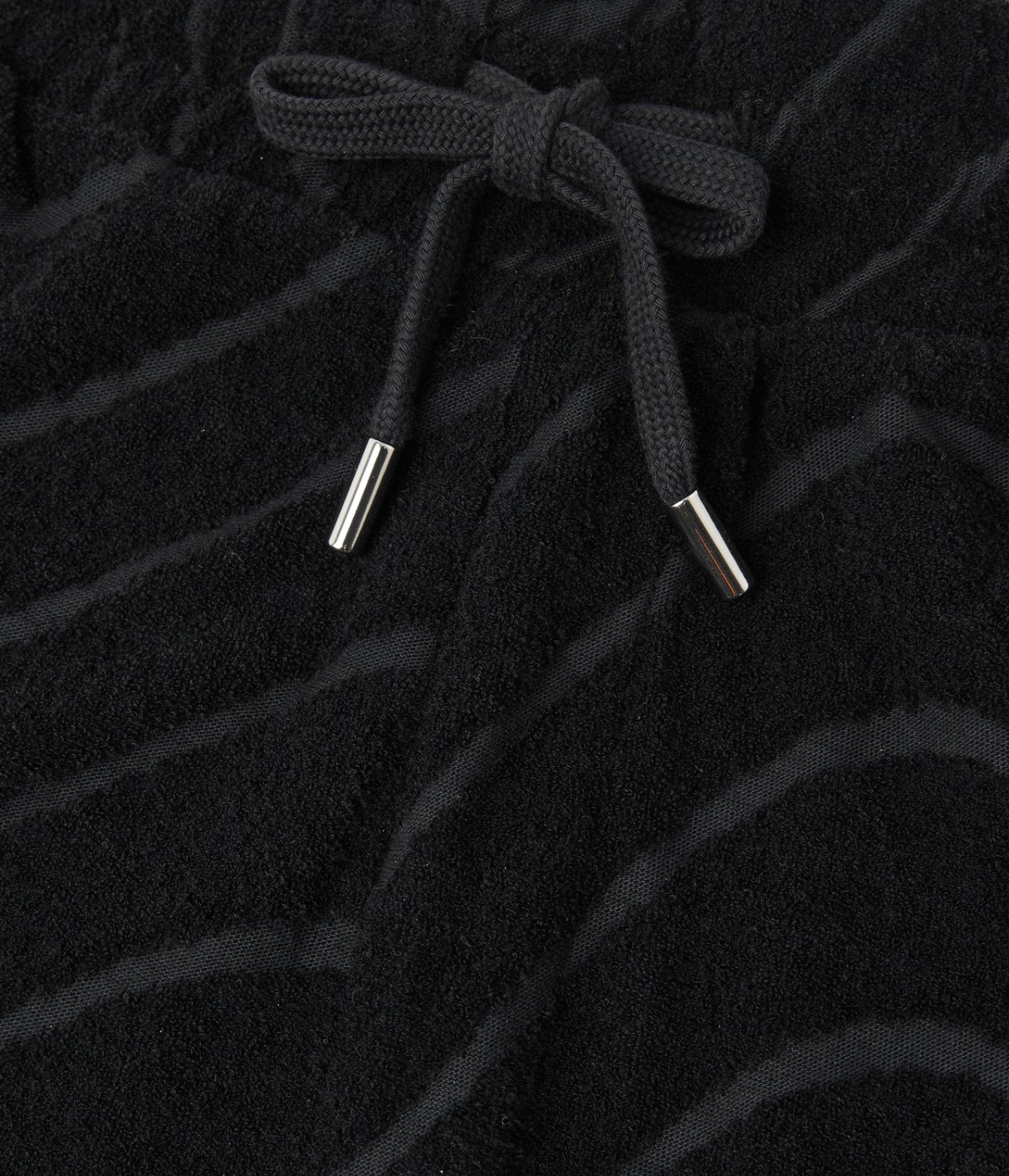 Augusto Cotton Blend Jacquard Short in Black