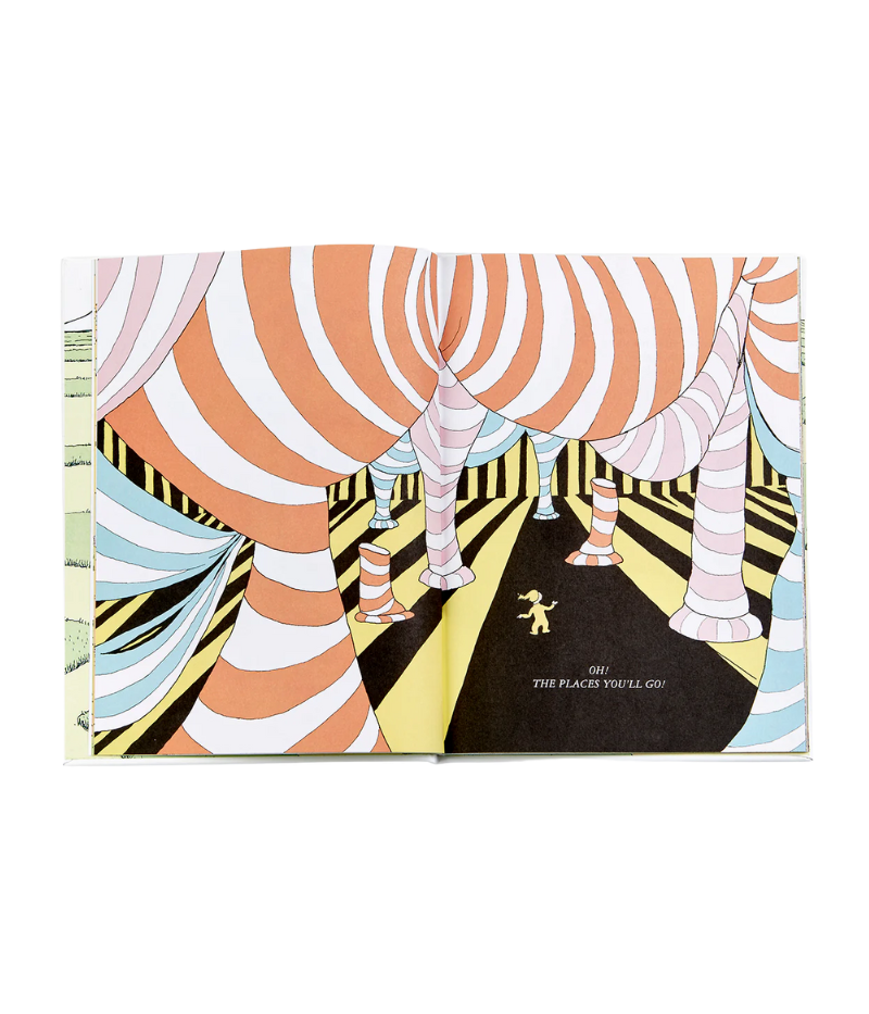 Oh, the Places You’ll Go! by Dr. Seuss, hardcover book with 56 pages of whimsical illustrations and life lessons for all ages.