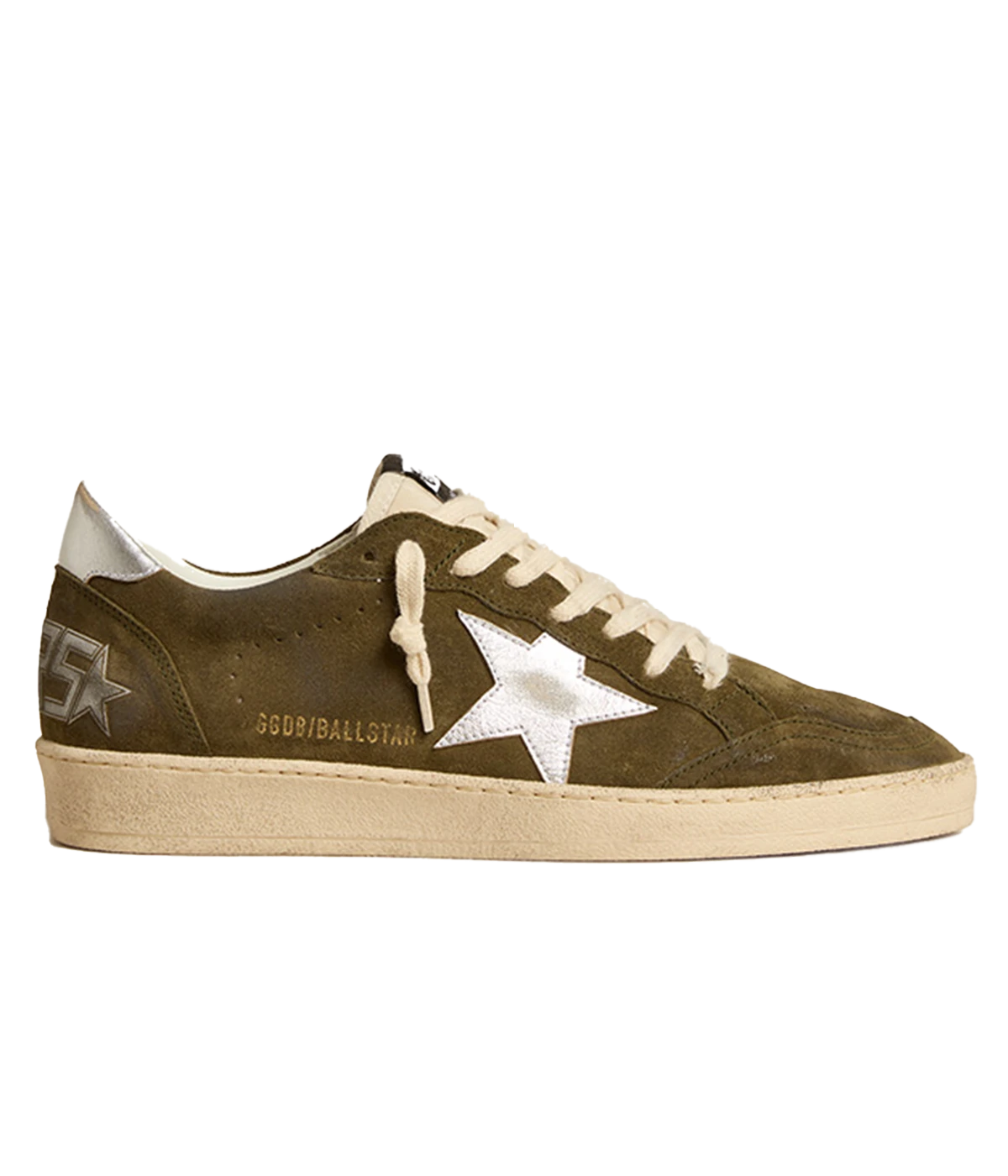 Ball Star Sneakers in Olive Night & Silver