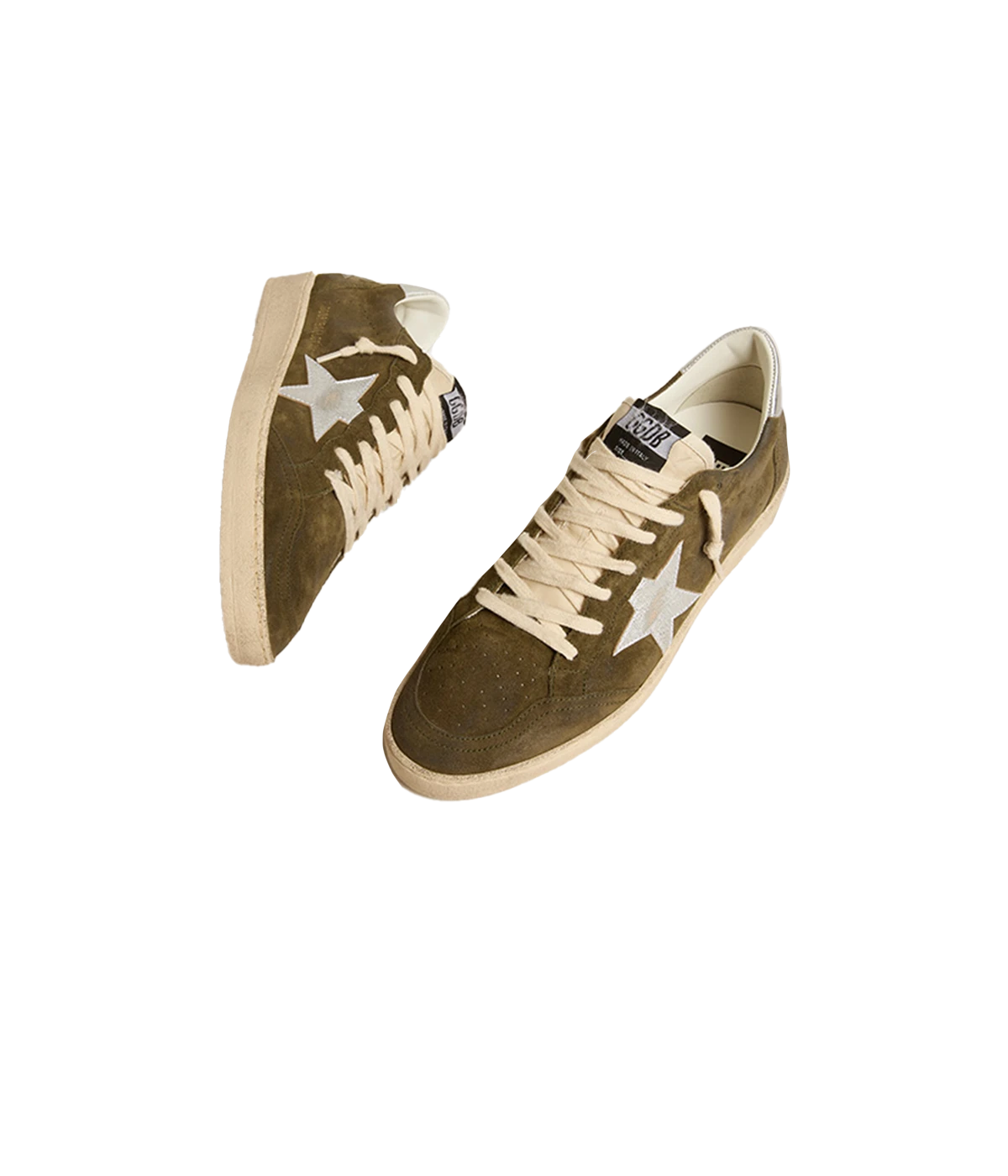Ball Star Sneakers in Olive Night & Silver