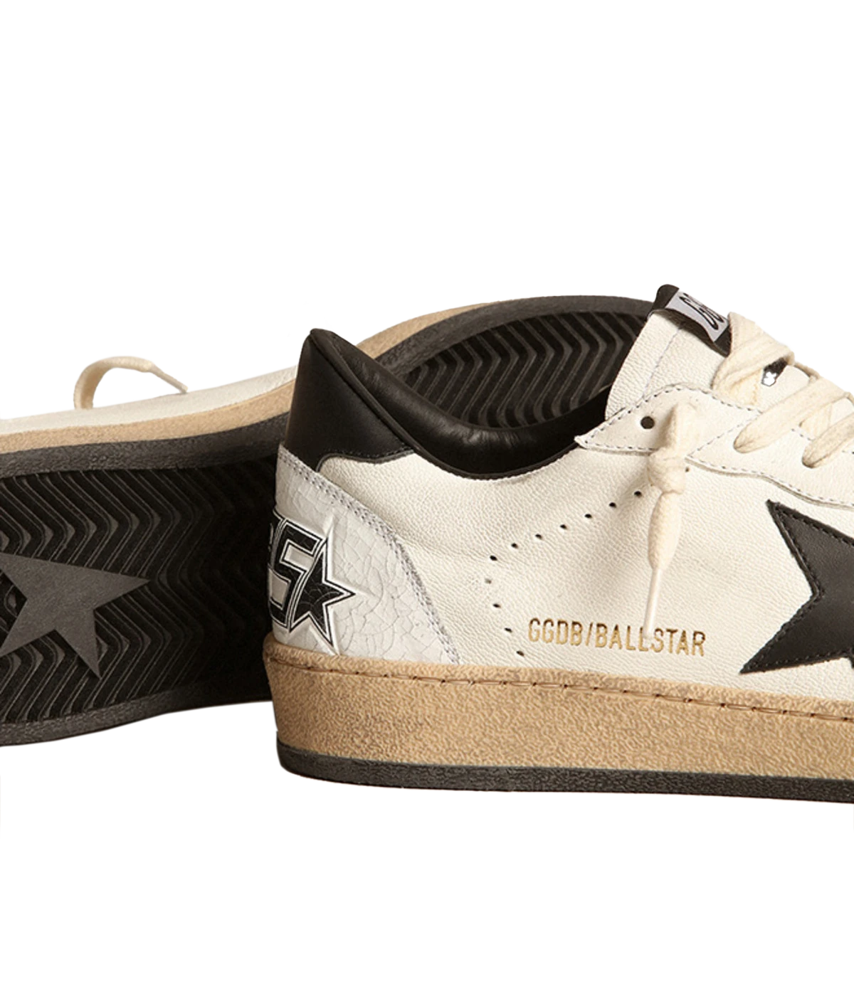 Ballstar Sneaker in White & Black