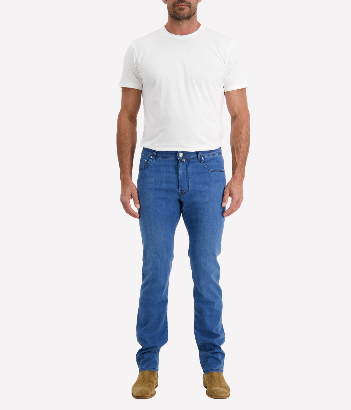 Bard 5 Pkt Slim Fit in 200D Bright Blue Patch