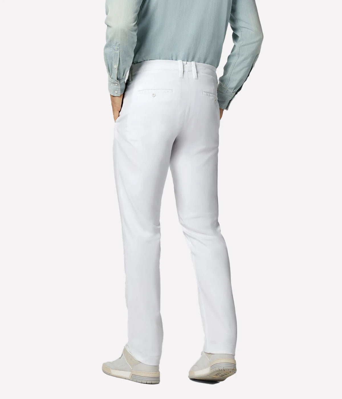 Bobby Slim Fit Pants in White