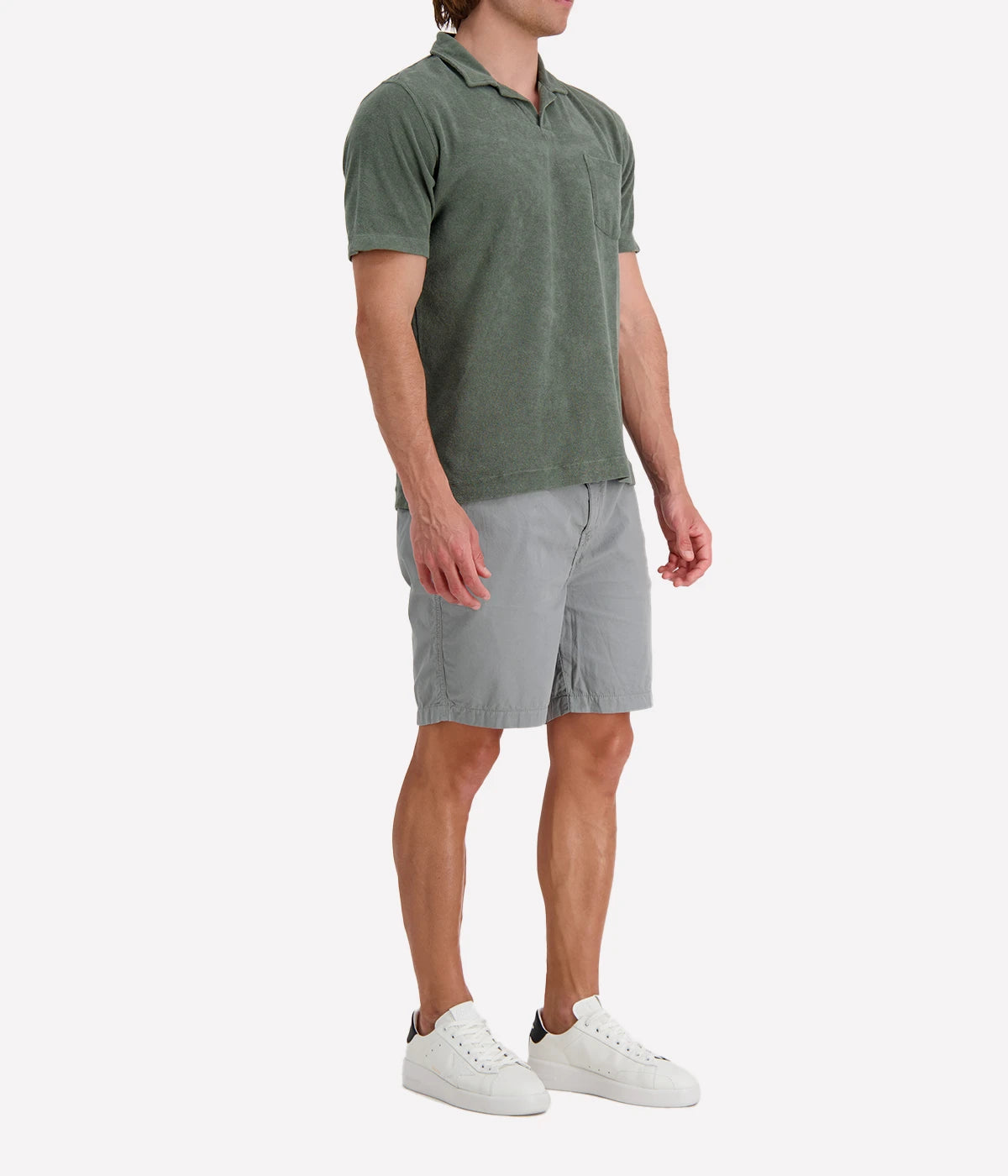 Bouclette Polo in Military