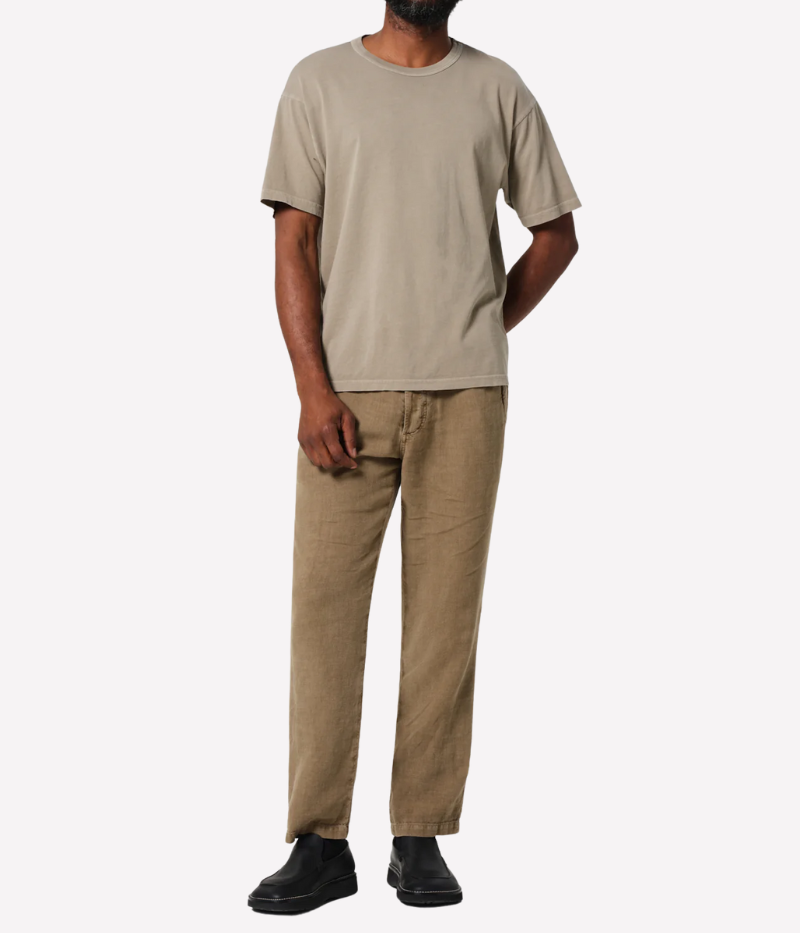 Beige Citizens of Humanity Box Tee – a premium organic cotton t-shirt with a relaxed boxy fit, classic crewneck, and soft brushed texture for effortless everyday style.