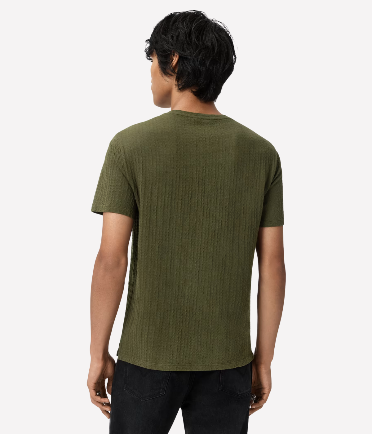 Brasse Short Sleeve Crew Tee in Dark Olive