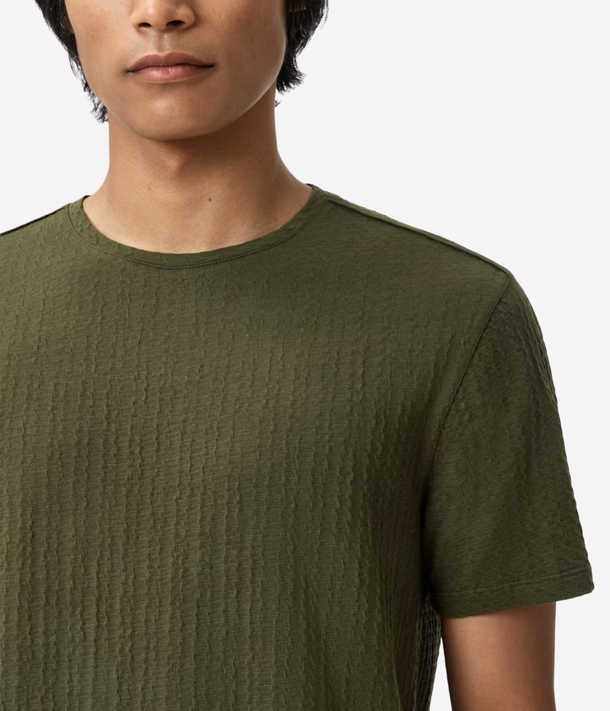 Brasse Short Sleeve Crew Tee in Dark Olive