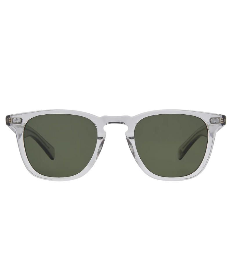GLCO Brooks anniversary edition sunglasses with a thick acetate frame, Pure G15 glass lenses, and signature detailing for a refined, vintage-inspired look.