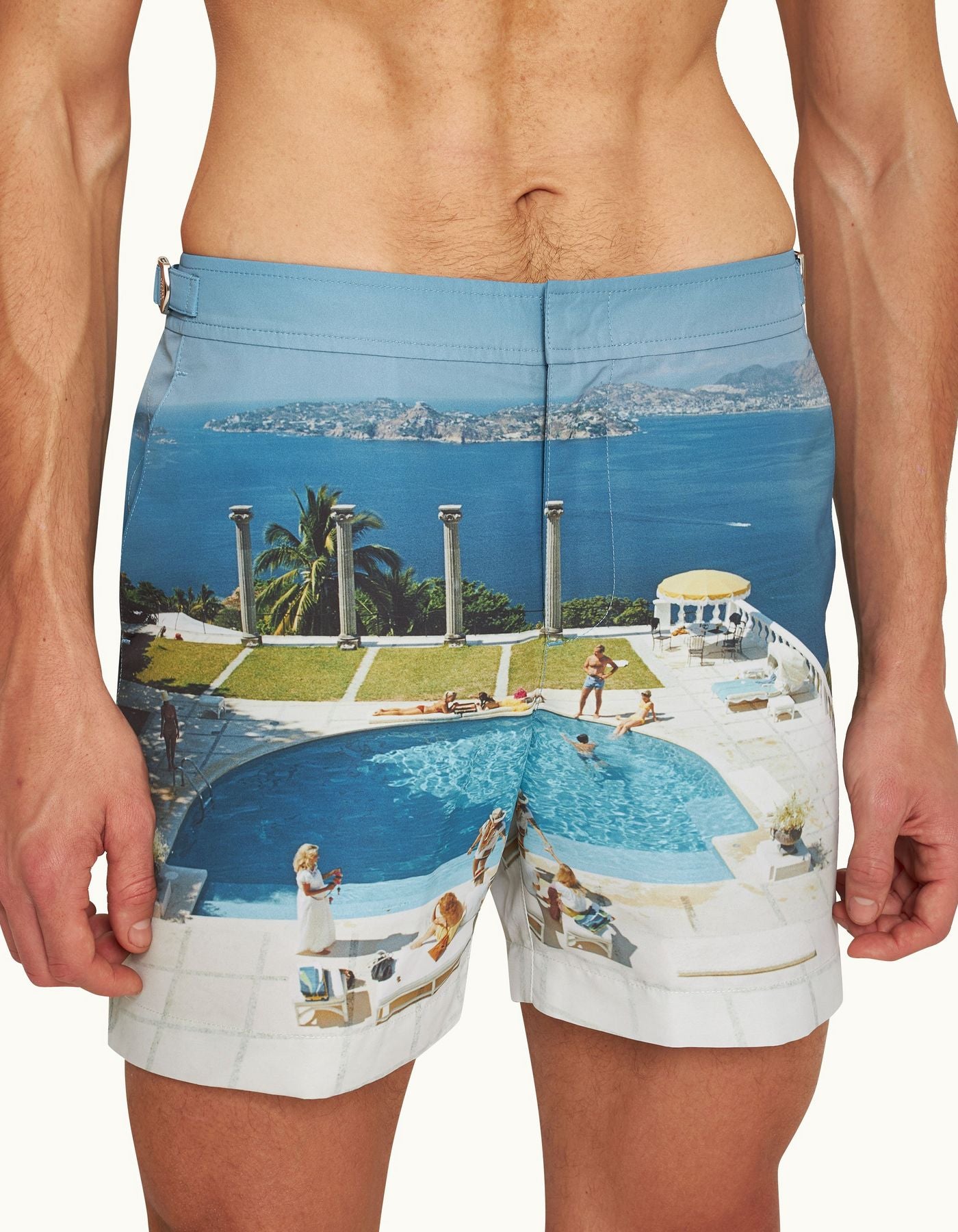Bulldog Photographic Swimshorts in Pacifico