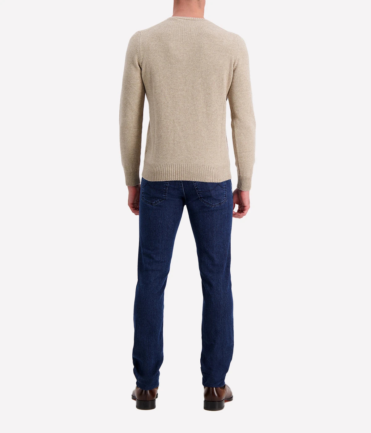 Long Sleeve Crew in Beige