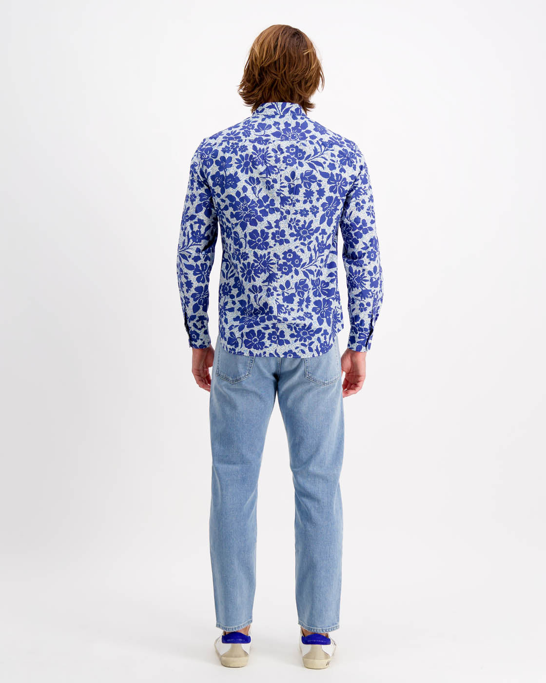 Finbar Woven Shirt in Large Colour Print