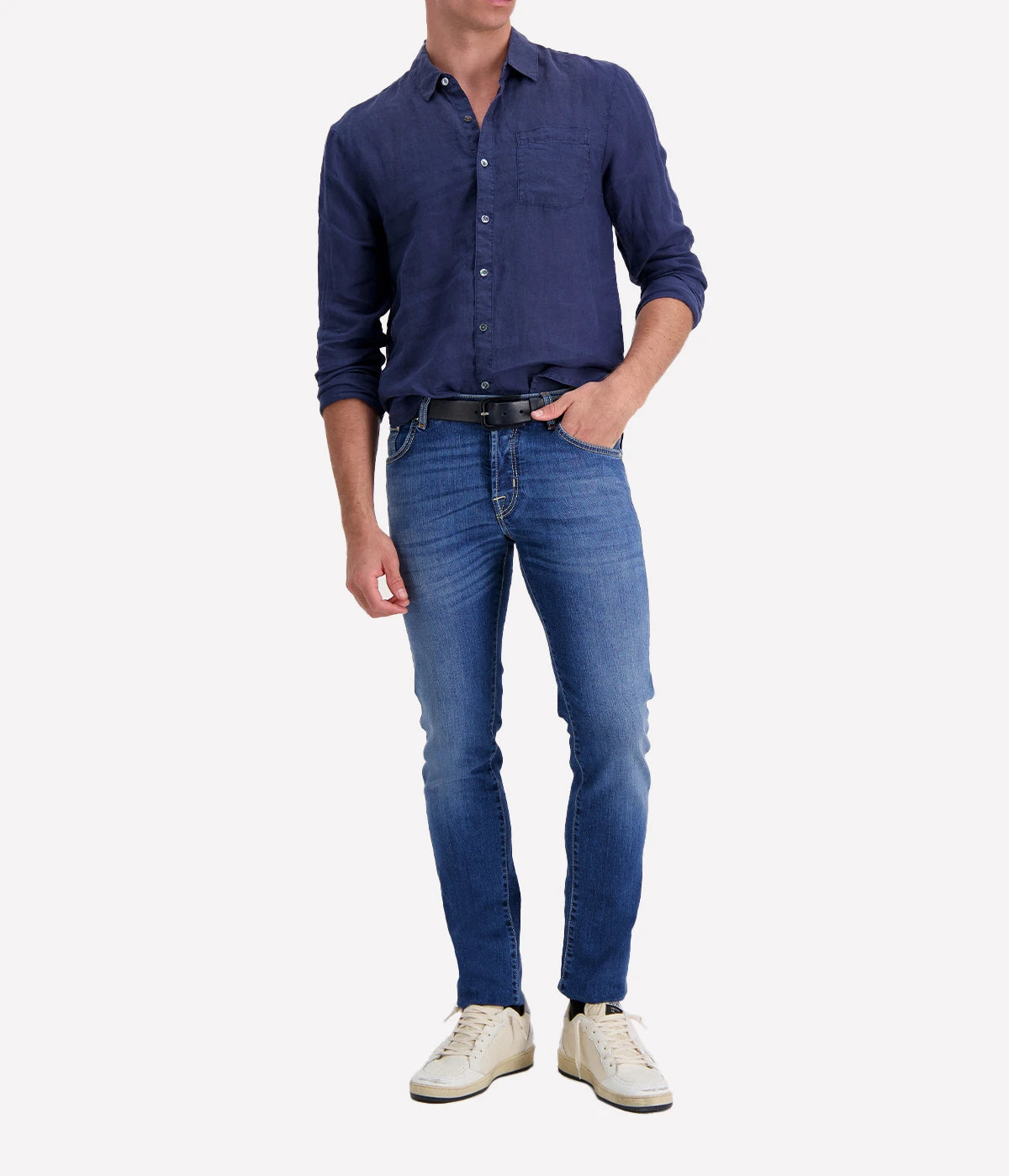 Revised Linen Shirt in Imperial Pigment