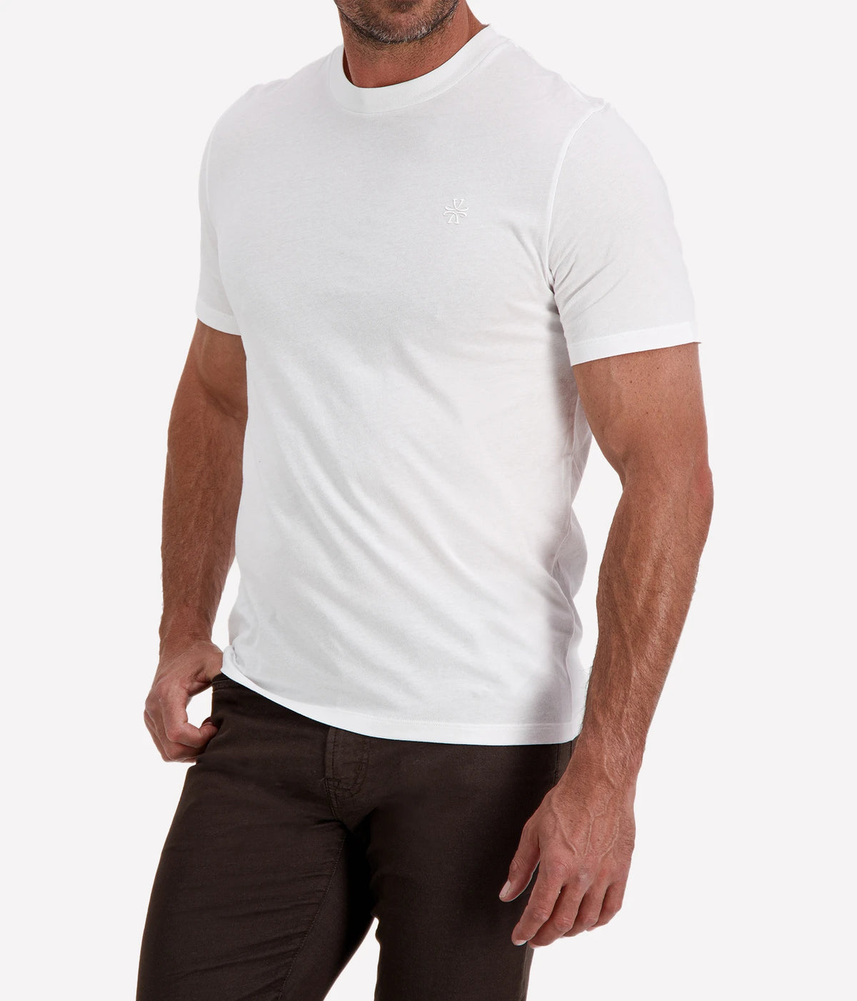 Girocollo Costina T-Shirt in Optical White