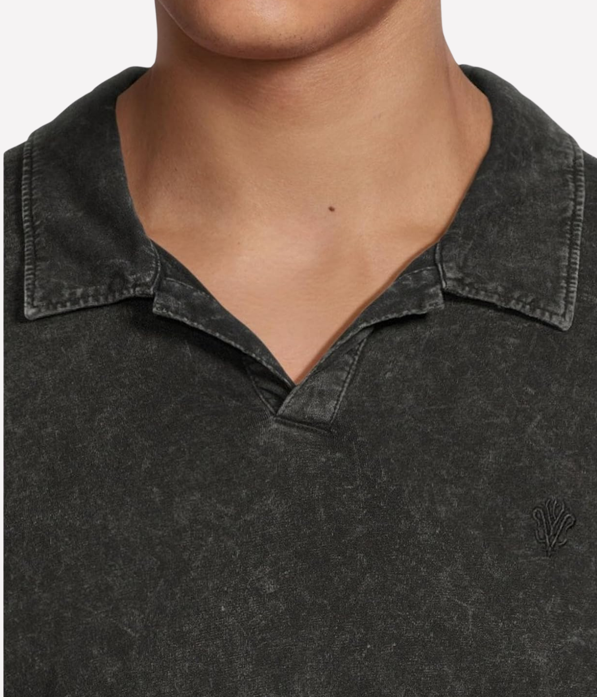 Carsten Short Sleeve Polo in Black