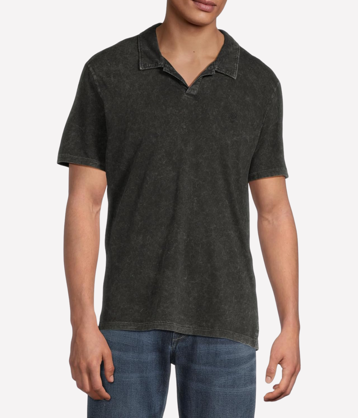 Carsten Short Sleeve Polo in Black