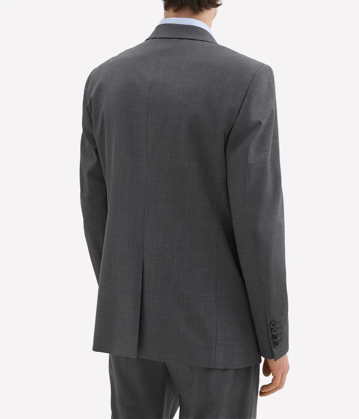 Chambers Blazer by Theory, crafted from medium-weight Italian virgin wool and Lycra Spandex. Features structured tailoring with notch lapels, chest and flap pockets, and buttoned cuffs. Fully lined with two interior pockets, wrinkle-resistant and moisture-controlling fabric.