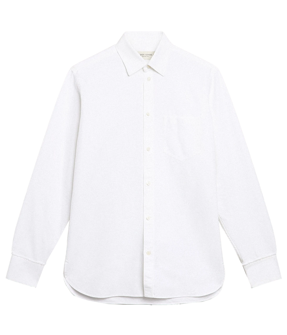 Cotton Oxford Shirt in Off White