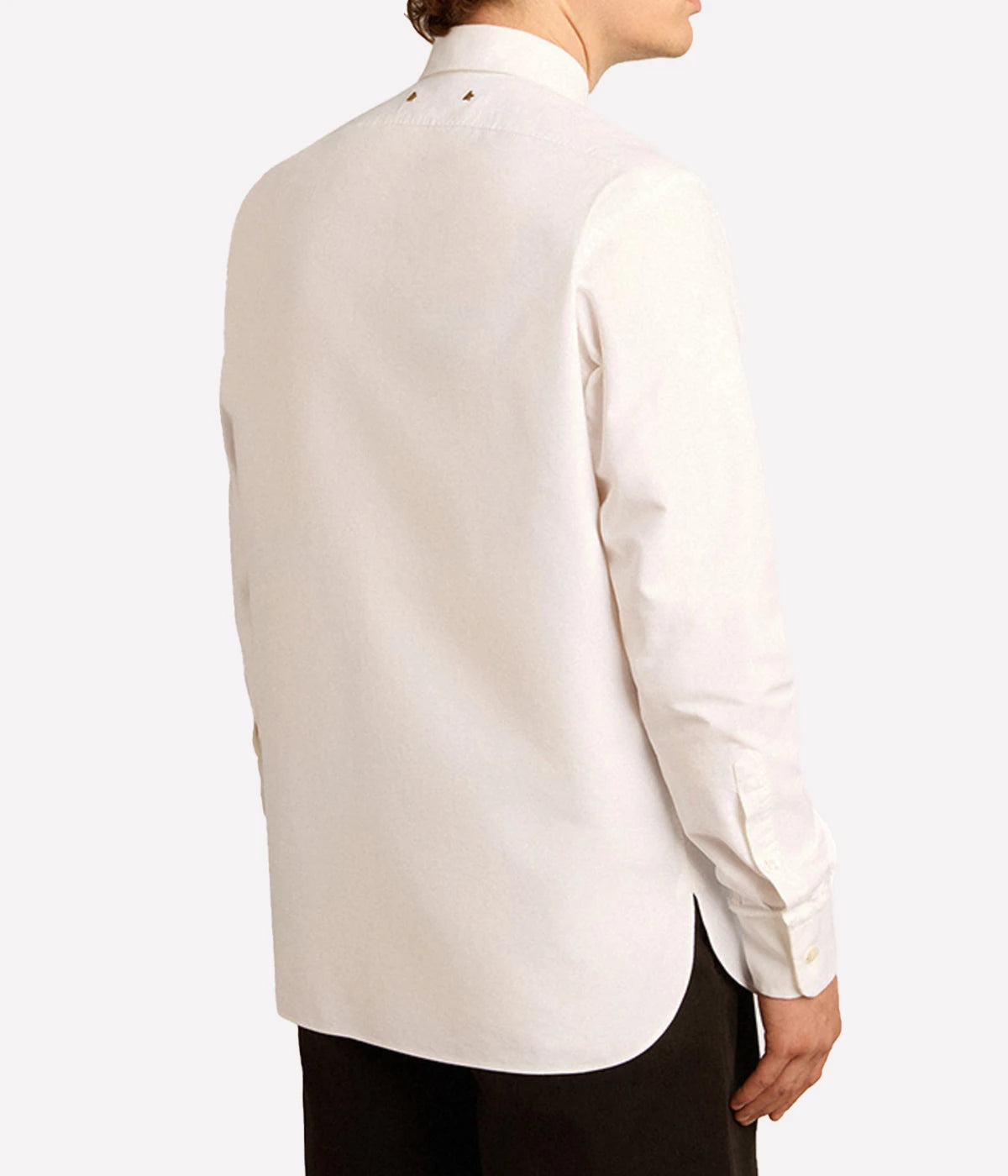 Cotton Oxford Shirt in Off White