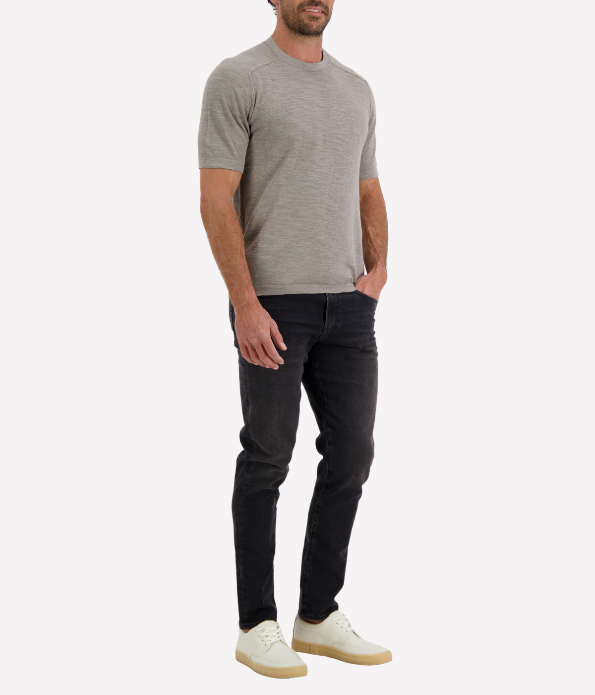 Cotton Linen T-Shirt in Clay