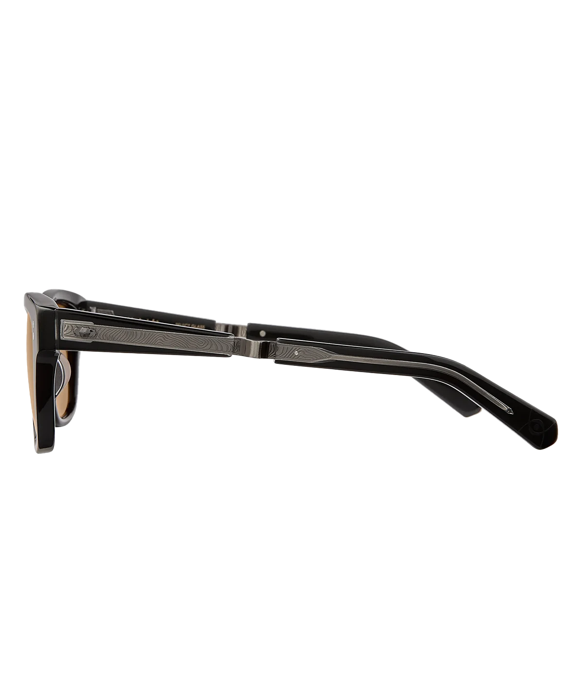 The Damone sunglasses combine classic wayfarer style with a distinct top line. Made with premium glass lenses, custom engraved metal core wire, and a titanium coil temple for comfort. Handcrafted in Japan, these sunglasses offer 100% UV protection and feature the Mr. Leight logo and custom details for a sophisticated touch.