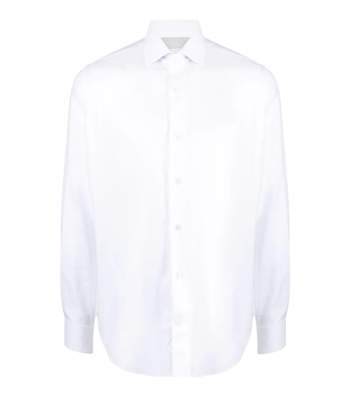 Refined Dandy Shirt in soft jersey cotton with cutaway collar, front button fastening, and long sleeves with buttoned cuffs. Perfect for smart-casual styling.