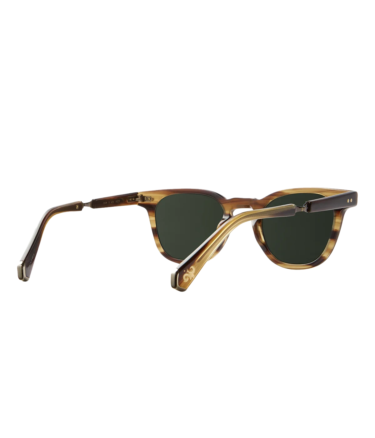 Dean Sun 46 Sunglasses in Koa & White Gold