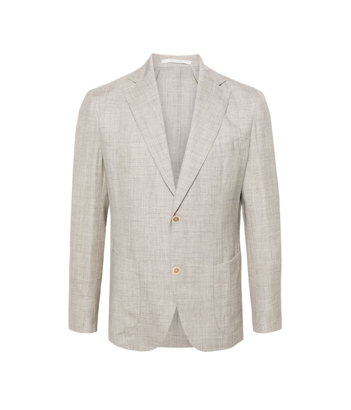 Single Breasted Suit Jacket in Melange Grey