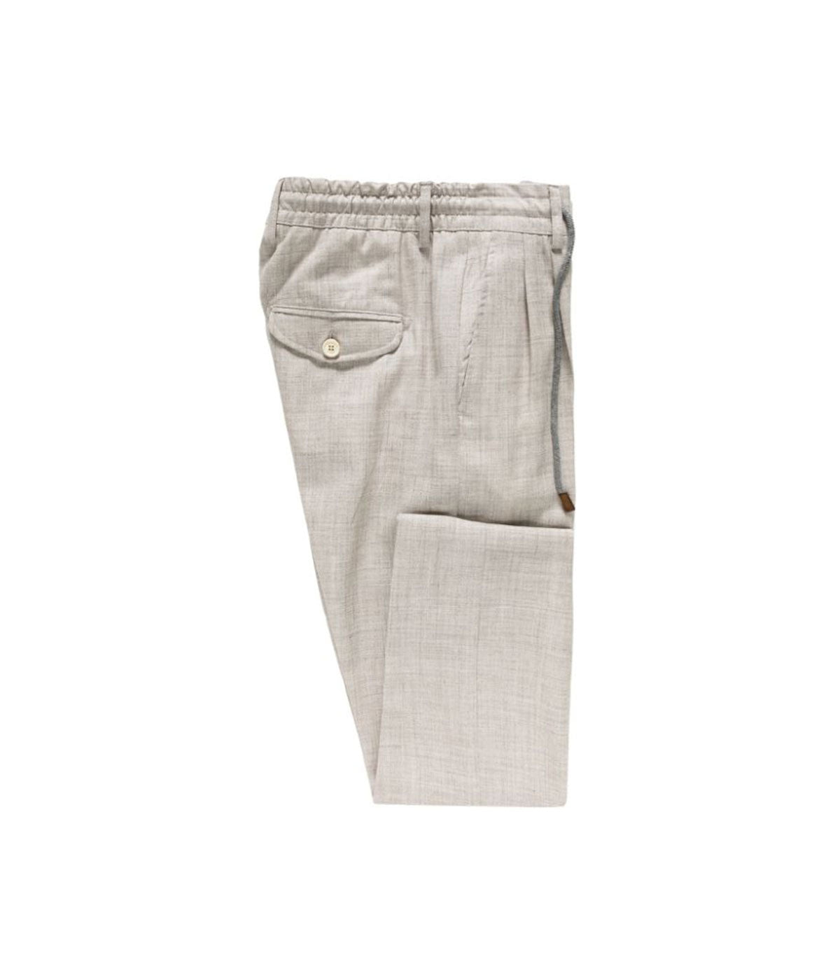 Single Breasted Suit Pant in Melange Grey