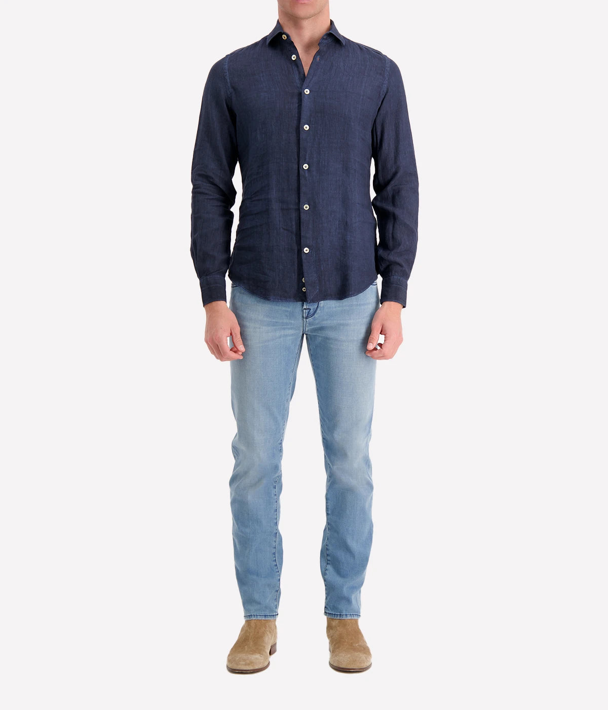 Long Sleeve Dandy Shirt in Blue